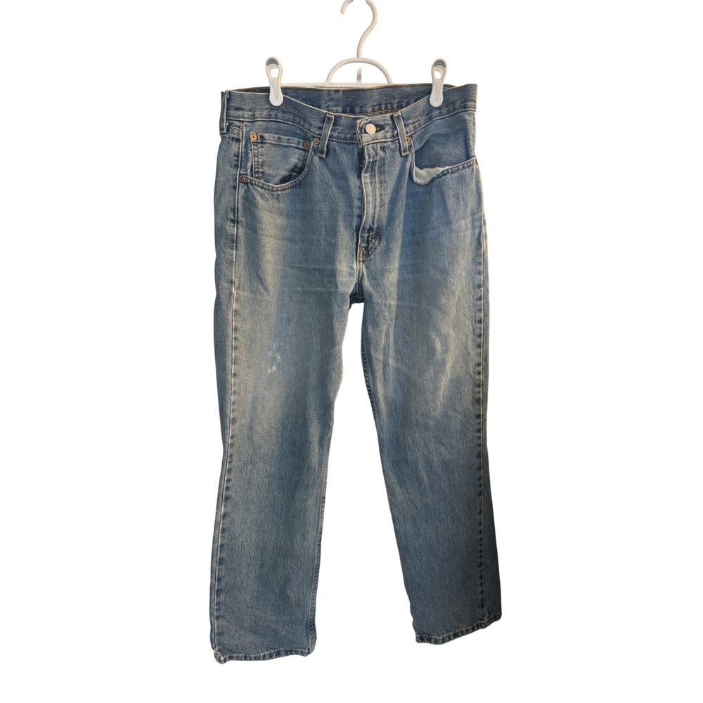 Levi's Jeans Mens 34x28 Blue 516 Straight Leg Medium Wash Denim 100% Cotton